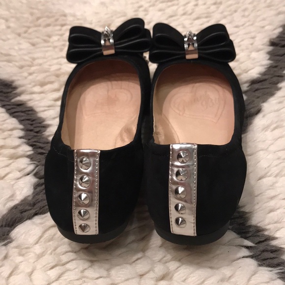 Gianni Binni Feisty black leather ballet flat sz 7 - Picture 4 of 6